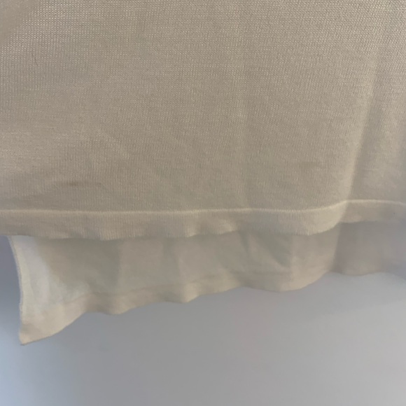 Paper Label 1/4 Tie up Pullover white/off white sweater, women’s size small. - Picture 6 of 6